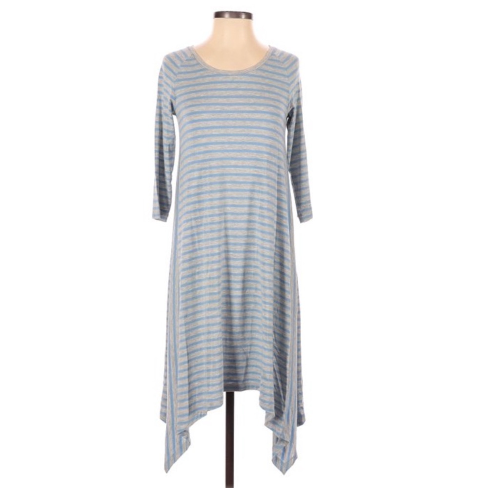 Matilda Jane striped shark bite hem dress size M